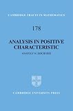Analysis in Positive Characteristic (Cambridge Tracts in Mathematics)
