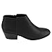 Soda FC67 Women's Western Inside Zipper Stacked Heel Ankle Booties