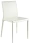 ITALMODERN Shen Leather Chair, White, Set of 4