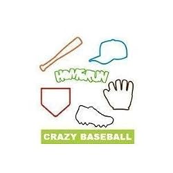 NEW Pk of 24 GLOW IN THE DARK Rubber Bands CRAZY BASEBALL (OR SOFTBALL)
