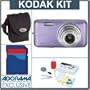 Kodak EasyShare V803 Purple Digital Camera Kit, with 1 GB SD Memory Card, Camera Bag, Professional Lens Cleaning Kit