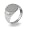 Ladies Oval Cut Stainless Steel Signet Ring Size 5 (Sizes 5 6 7 8 9 Available)