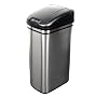 NST Nine Stars DZT-42-1 Infrared Touchless Automatic Motion Sensor Lid Open Trash Can, 11.1-Gallon
