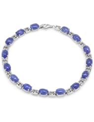 Genuine Morne Rouge (TM) Bracelet. 16.50 Ctw Tanzanite Sterling Silver Bracelet - Material/Stone: Tanzanite. 11.6 grams in weight and 7.5 inches in length. 100% Satisfaction Guaranteed.