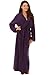 Alexander Del Rossa Womens Turkish Terry Cloth Robe, Long Cotton Bathrobe, 1X-2X Purple (A0126PUR2X)