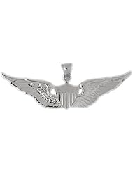 Clevereves 14K White Gold Pendant Military Inspired 12 - Gram(s)