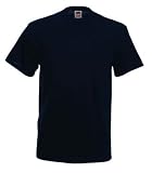 Fruit of the Loom plain t-shirt Navy blue Large (41 - 43 inch chest)