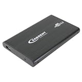 Sabrent EC-UST25 USB 2.0 Aluminum Hard Drive Enclosure for 2.5-Inch SATA (Serial ATA) Hard Drives (Black)