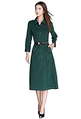 Long Sleeves Cotton Winter Vintage Maxi Dress 