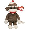 Ty Beanie Baby - Socks the Sock Monkey Brown