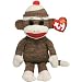 Ty Beanie Baby - Socks the Sock Monkey Brown
