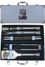 NCAA Louisiana State Fightin Tigers 8 Piece BBQ Set