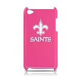 NFL New Orleans Saints Varsity Jacket Hardshell Case for iPod Touch 4G, Pink, 4.4x2.4-Inch