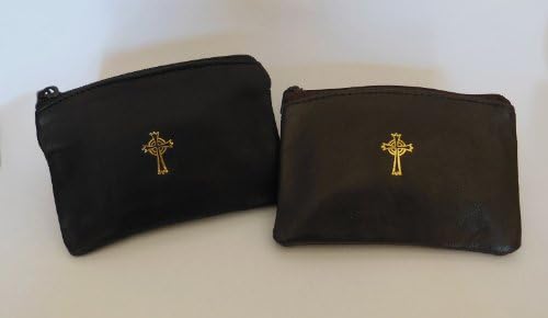 mdsmds Sheepskin Leather Rosary Case Brown