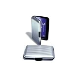 Kikkerland Aluminum Credit Card Case (Ribbed Finish)
