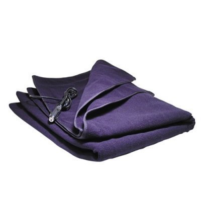 Heated Fleece Travel Electric Blanket - 12 Volt - Blue