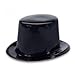Deluxe Black Plastic Top Hats - 5