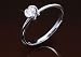 DVVS 0.25 ct Diamond Engagement ring 14k White Gold