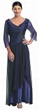 Mother of the Bride Formal Evening Dress #552 (X-Large, Navy) Mother of the Bride Formal Evening Dress #552 (X-Large, Navy)