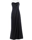 Long pleated bodice dress: ABS by Allen Schwartz|