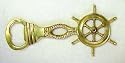 Solid Brass Ship's Wheel Bottle Opener