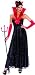 Devil Hollywood Female (Black) Adult Halloween Costume Size 12-14 Large (DF42)