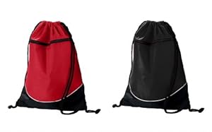 Augusta Sportswear tri-color drawstring Backpack - All Colors Available