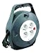 Rallonge electrique sur enrouleur HO5 VVF 10m 4 prises+dijoncteur