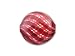 Venetian Blown Glass Penny Bead - Red Swirl