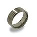Jewelry : Eve's Addiction Mens Triple Groove Titanium Band