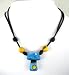 Blue Mushroom Necklace