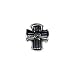 Eve's Addiction Diamond Lined Cross Bead - Pandora Bead & Bracelet Compatible