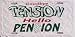 Good Bye Tension Hello Pension License Plates Plate Tag Tags auto vehicle car front