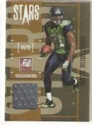 2010 Donruss Elite Stars Jerseys Gold #15 Nate Burleson - Seattle Seahawks (Piece of Authentic Jersey - Serial #d to 299) (Football Cards)