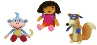 Ty Beanie Babies - Dora The Explorer - Boots - Swiper Set