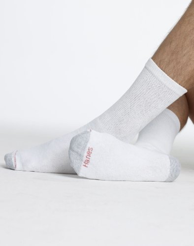 Hanes Men`s Big & Tall Crew Socks