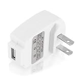 New White Premium Home Travel AC Adapter Wall Charger For Apple Iphones (3G, 3GS), Apple Ipods (Nano, Video, Touch, Classic), Microsoft Zune & Creative Zen