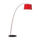 Buy Zuo 50063 Twisty Floor Lamp, Red w Black Base by Zuo