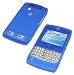 Blue Silicone Skin Case for Motorola Q Smartphone PDA Cell Phone