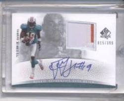2007 SP Authentic #298 Ted Ginn - Miami Dolphins (RC - Rookie Card - Autographed - Piece of Jersey - Serial #'d to 399)(Football Cards)