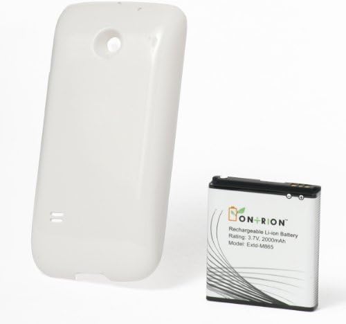 Ontrion OX-HUA-84044 Extended Battery with Door for HUAWEI Ascend II M865 Cricket - Retail Packaging - Black