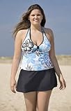 Cabana Floral Two Piece Plus Size Skirtini Swimsuit by JAG - Plus Size Swimwear Plus Size Swimsuit