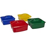 Early Childhood Resources Small Plastic Art Caddies - Set of 4 - Assorted Colors