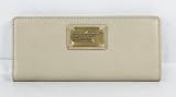 Marc Jacobs Classic Q Single Snap Fold Wallet Creme