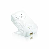 ZyXEL 600 Mbps Mini Powerline AV2 Gigabit Adapter with AC Pass Through (PLA5215)