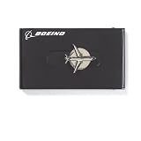 Business Card Case with Plane - Black