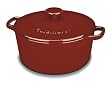 Cuisinart CI650-25CR Chef's Classic Enameled Cast Iron 5-Quart Round Covered Casserole, Cardinal Red