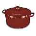 Cuisinart CI650-25CR Chef's Classic Enameled Cast Iron 5-Quart Round Covered Casserole, Cardinal Red