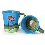 "Coffee or Tee" Ceramic Golf Mug Golfers Mug