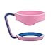 Tumbler Handle 30 oz Anti-Slip for YETI Rambler,Handle for YETI 30 oz Tumbler, RTIC, SIC and Other 30 oz Tumblers (Handle Only) (Pink)